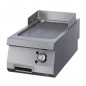 Plancha eléctrica sobremesa cromo ranurado fondo 700 Heavy Duty Maxima
