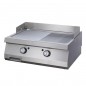 Plancha eléctrica sobremesa doble lisa y ranurada fondo 700 Heavy Duty Maxima