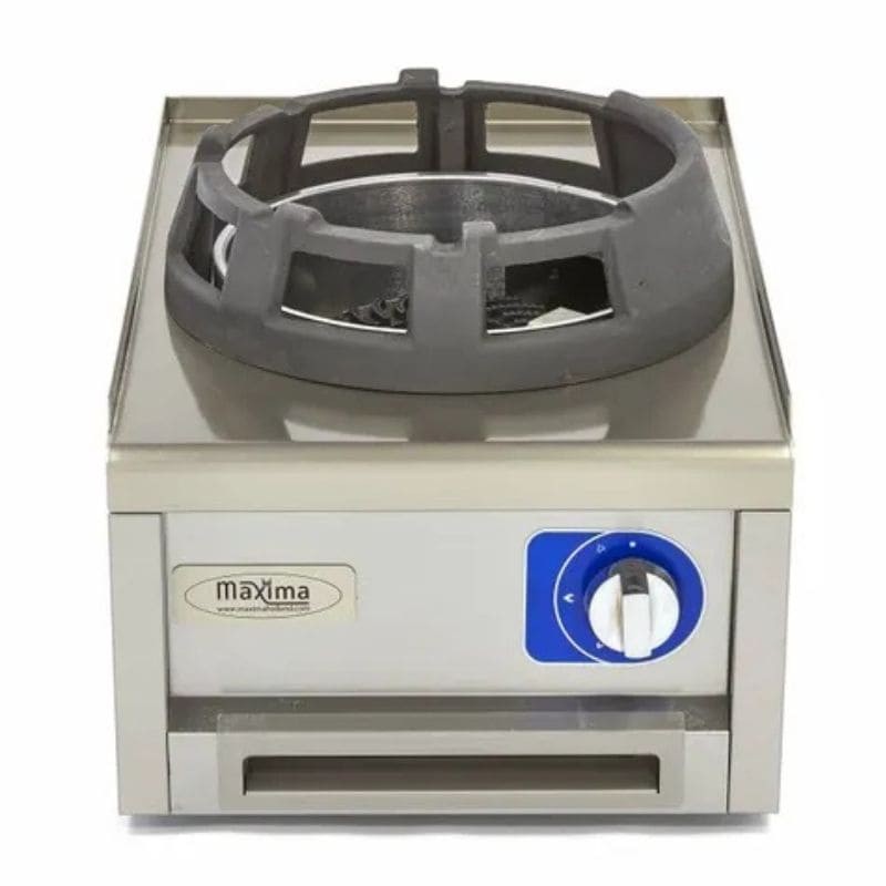 Fogón de wok a gas sobremesa con anillo de cocción de Ø280 mm fondo 600 Maxima Fogón de wok a gas sobremesa con anillo de cocción de Ø280 mm fondo 600 Maxima