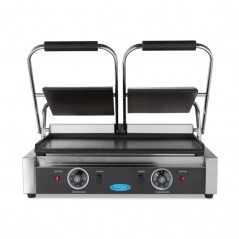 Plancha grill eléctrica doble placas lisas 2x220 mm Maxima