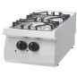 Cocina a gas sobremesa 2 fuegos fondo 700 Heavy Duty Maxima Cocina a gas sobremesa 2 fuegos fondo 700 Heavy Duty Maxima