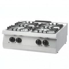 Cocina a gas sobremesa 4 fuegos fondo 700 Heavy Duty Maxima