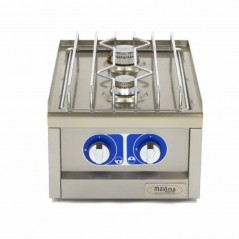 Cocina a gas sobremesa fuegos cromados Maxima