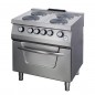 Cocina eléctrica con 4 placas y horno fondo 700 Heavy Duty Maxima