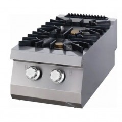 Cocina a gas sobremesa 2 fuegos fondo 900 Premium Maxima