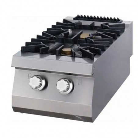 Cocina a gas sobremesa 2 fuegos fondo 900 Premium Maxima