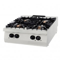 Cocina a gas sobremesa 4 fuegos fondo 900 Premium Maxima
