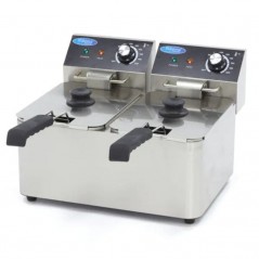 Freidora eléctrica doble de sobremesa 4+4 litros Maxima