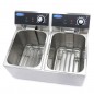 Freidora eléctrica doble de sobremesa 8+8 litros Maxima
