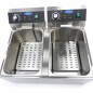 Freidora eléctrica doble de sobremesa 11+11 litros Maxima Freidora eléctrica doble de sobremesa 11+11 litros Maxima