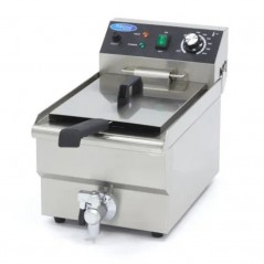 Freidora eléctrica de sobremesa con grifo 10 litros Maxima