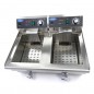 Freidora eléctrica doble de sobremesa con grifo 13+13 litros Maxima Freidora eléctrica doble de sobremesa con grifo 13+13 litros Maxima