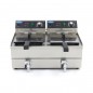 Freidora eléctrica doble de sobremesa con grifo 13+13 litros Maxima Freidora eléctrica doble de sobremesa con grifo 13+13 litros Maxima