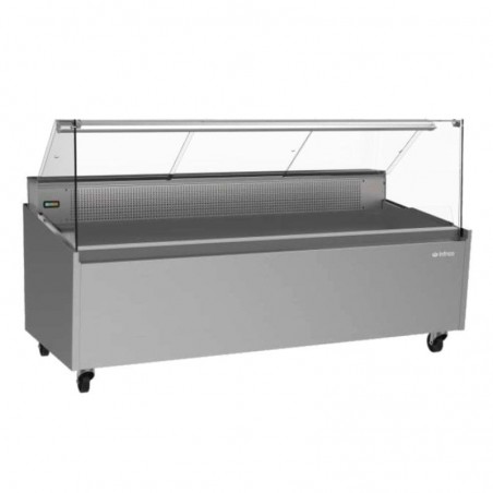 Vitrina refrigerada para pescado cristal recto VML-P Serie Málaga