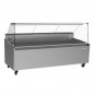 Vitrina refrigerada para pescado cristal recto VML-P Serie Málaga