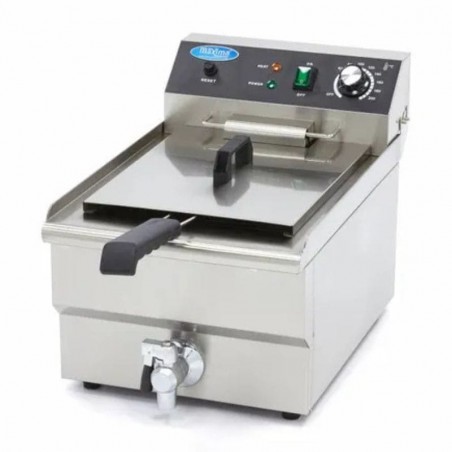 Freidora eléctrica de sobremesa con grifo 16 litros Maxima