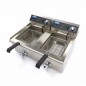 Freidora eléctrica doble de sobremesa con grifo 16+16 litros Maxima Freidora eléctrica doble de sobremesa con grifo 16+16 litros Maxima