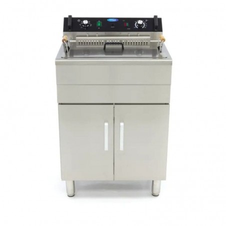 Freidora eléctrica con mueble y grifo 30 litros Maxima