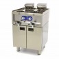 Freidora eléctrica doble profesional de sobremesa 10+10 litros con zona fría y grifo Serie 600 Maxima Freidora eléctrica doble profesional de sobremesa 10+10 litros con zona fría y grifo Serie 600 Maxima