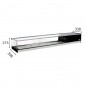 Vitrina bar refrigerada en acero inox con parrillas y cristal recto. Modelo INXR Vitrina bar refrigerada en acero inox con parrillas y cristal recto. Modelo INXR