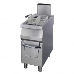 Freidora a gas con mueble y grifo 22 litros fondo 900 Premium Maxima