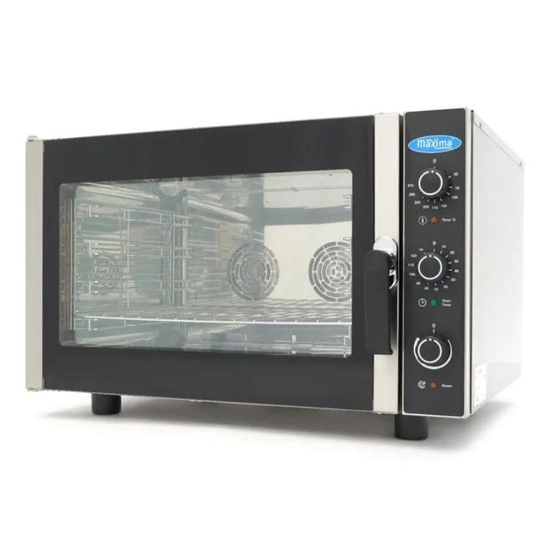Horno combinado vapor con doble ventilador para 4 bandejas GN 1/1 Maxima