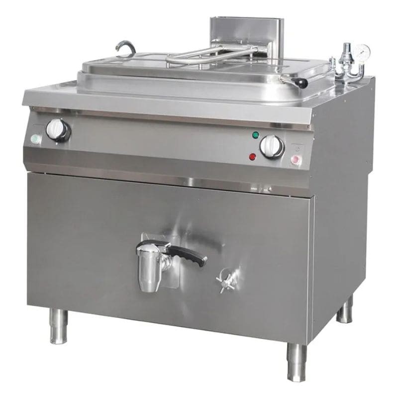 Marmita a gas 265 litros con calor indirecto Premium Maxima