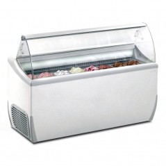 Vitrina para helados J-Extra con reserva refrigerada