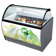 Vitrina expositora para helados con refrigeración estática Brava