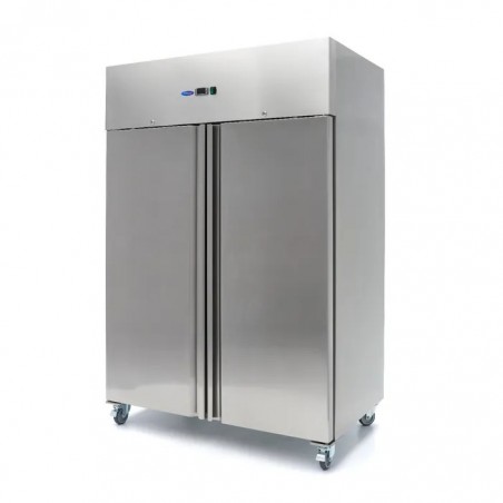 Frigorífico Profesional Maxima 1200 Litros con 2 Puertas de Acero Inoxidable y 6 Estantes GN 2/1