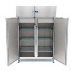 Congelador Profesional Maxima 1200 Litros con 2 Puertas Inox y 6 Estantes GN 2/1