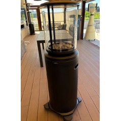 Estufa de Gas para Exterior BRITEC SAMOA Redonda Negra