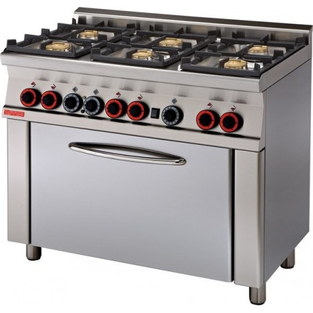 Cocina mixta 4 fuegos a gas y horno eléctrico con Grill- Modelo CF4-68GEM-