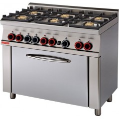 Cocina mixta 4 fuegos gas, horno eléctrico c/grill multifunción- CFM4-68GEM-