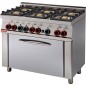 Cocina mixta 6 fuegos gas, horno eléctrico c/grill multifunción-  CFM6-610GEM