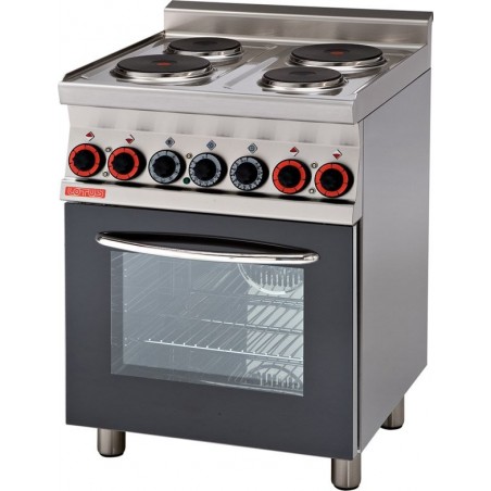 Cocina eléctrica c/horno multifunción c/Grill con 6 placas- Mod. CFM6-610ET