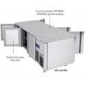 Mesa refrigerada central euronorma 600x400, puertas a dos caras serie 800 MR PDC// MR PDCR