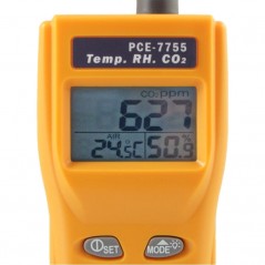 Medidor de CO2 portátil con alarma PCE-7755