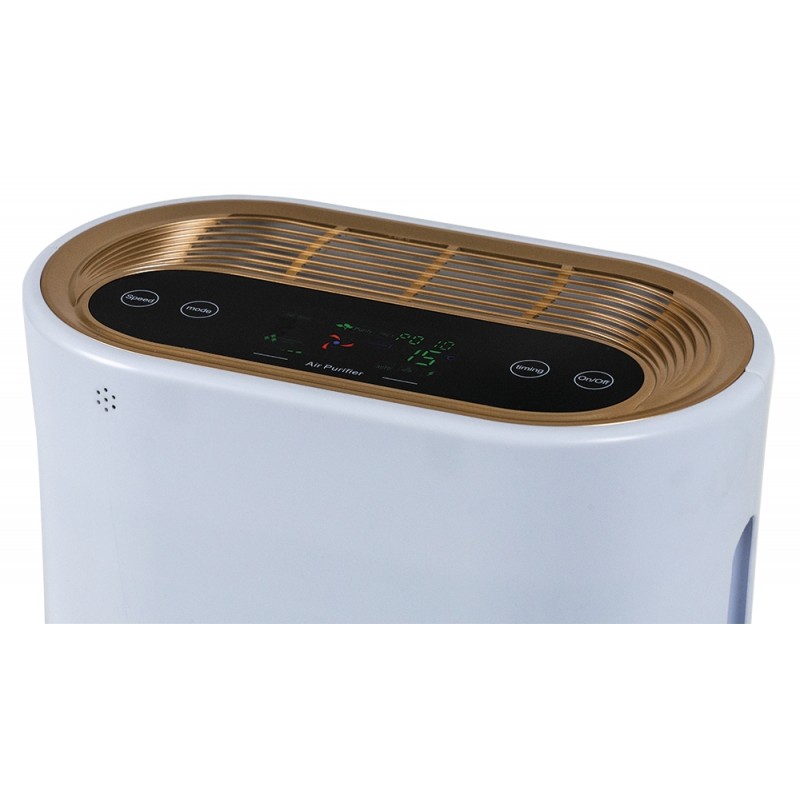 Purificador de aire ultrapotente con luz de limpieza UV, ionizador y  sistema de filtración de 3 capas, Entrega gratuita