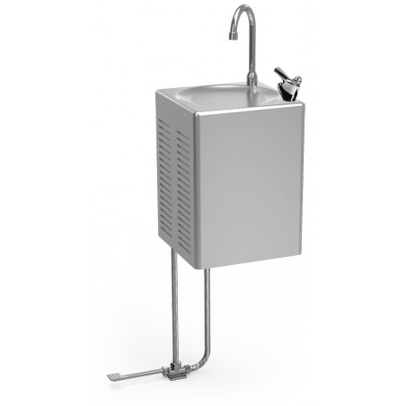 Fuente de agua fría de pared a pedal