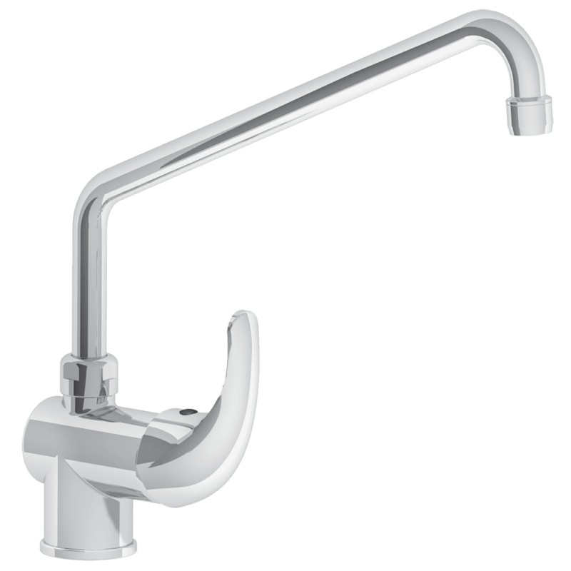 Comprar Grifo de sobremesa monomando dos aguas con caño elevado. Modelo  463226. Online