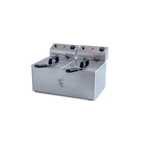 Freidora eléctrica FA8+8  8+8Litros 