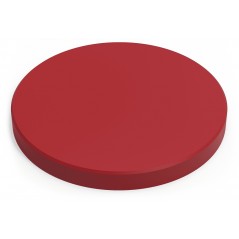 Fibra de corte redonda roja 50 mm de grosor