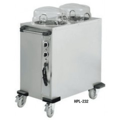 Dispensador de platos calientes eléctrico de nivel constante. Modelo HPL.