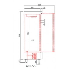 Armario Refrigeración 409L 1 Puerta. Modelo ACR-55-1.
