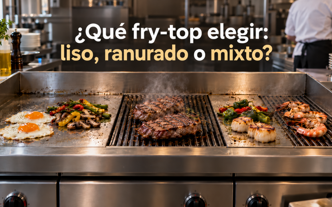 Qué fry-top elegir: liso, ranurado o mixto