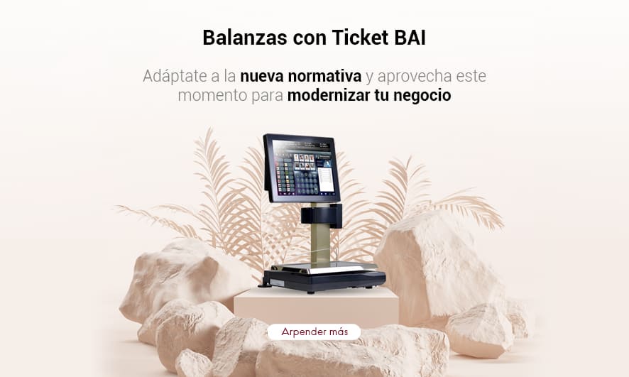 Balanzas con ticket BAI
